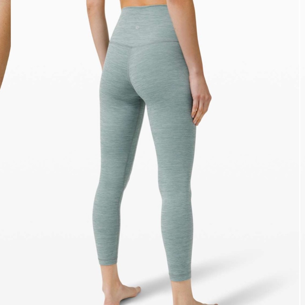 Lululemon Align 25” Heathered Tidewater Teal size 4